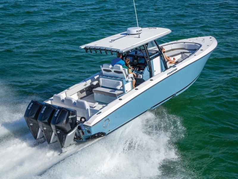Fountain 38 Center Console | Triple Mercury Outboards | Luxury Offshore Performance Boat for Sale
